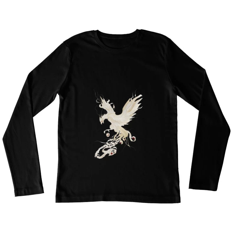 Phénix majestueux en vol Femme Manches Longues T-Shirt