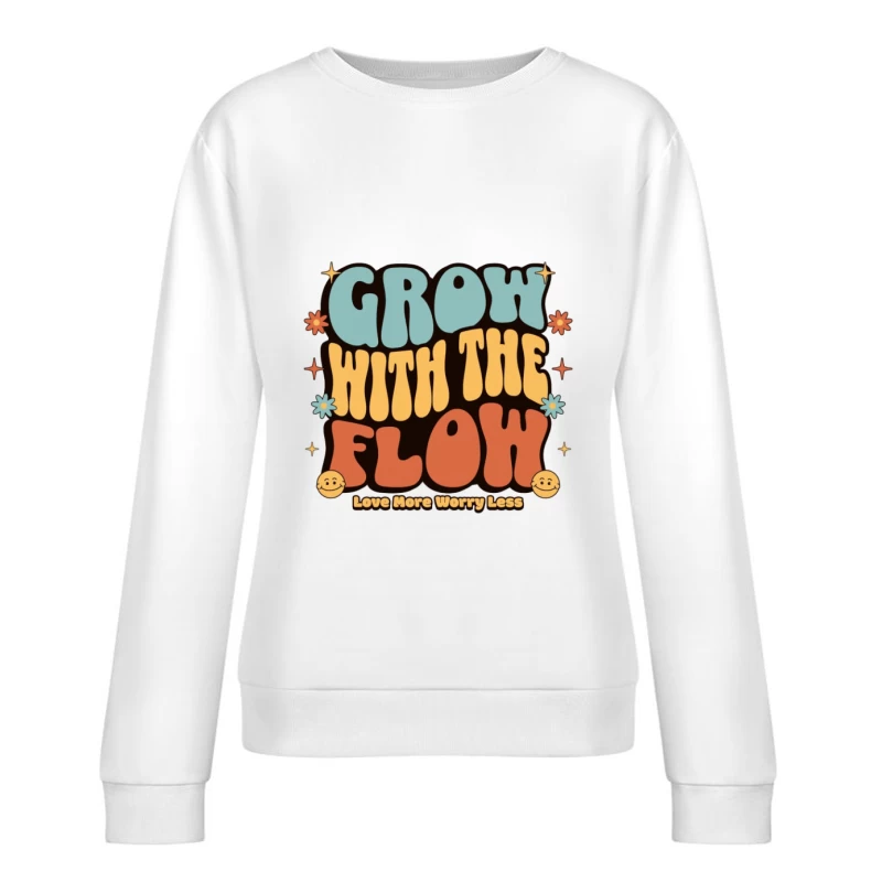 Wachse mit dem Fluss Motiv Damen Pullover Sweatshirt