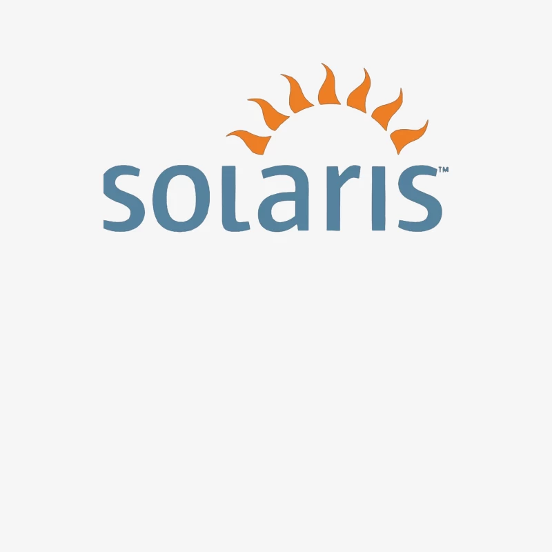 Solaris Operating System Logo with Sun Symbol Male Long Sleeve T-Shirt