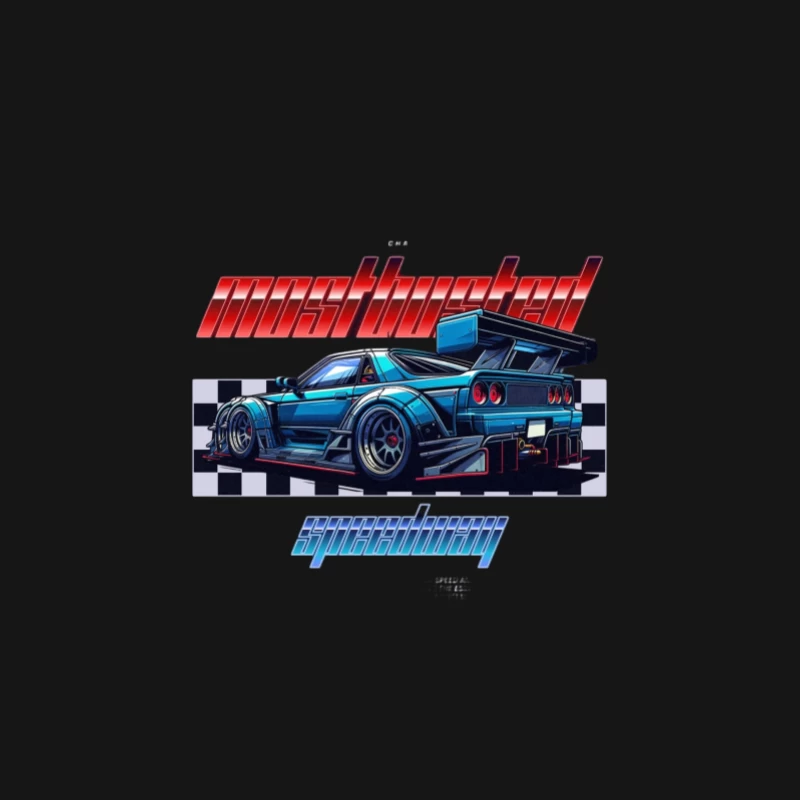 Voiture de sport avec design à damier Femme Manches Longues T-Shirt