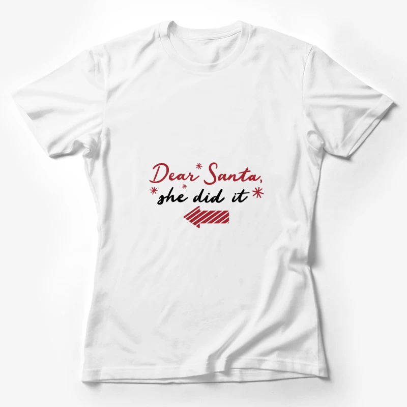 Lettre au Père Noël Femme T-Shirt