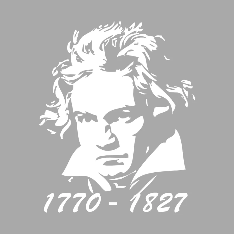 Beethoven Tribute Male Pullover Hoodie