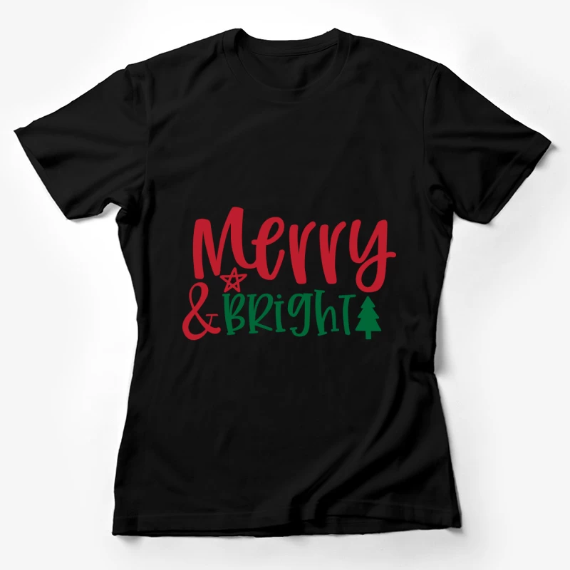 Conception de Noël joyeux et lumineux Femme T-Shirt