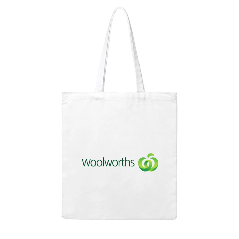 Woolworths Supermarket Chain Logo with Green Apple Design Cotton Tote Bag