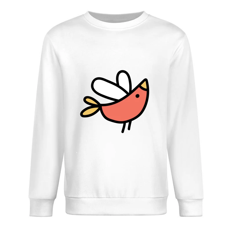 Fliegender bunter Vogel Herren Pullover Sweatshirt