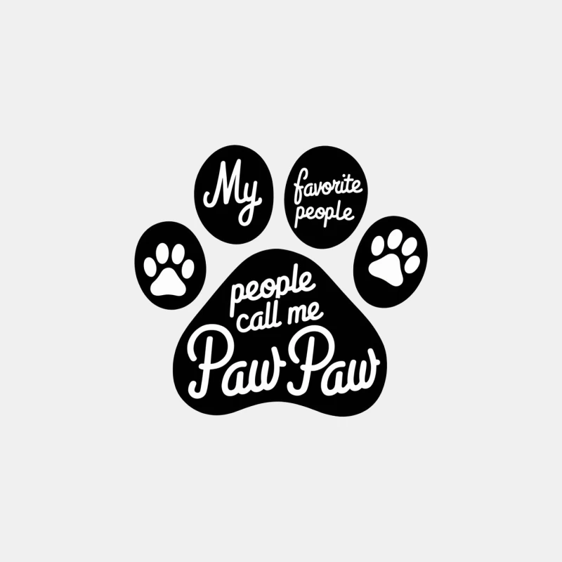 Paw Paw: A Dog Lover's Tribute to Grandfatherly Pet Ownership Male Tank Top
