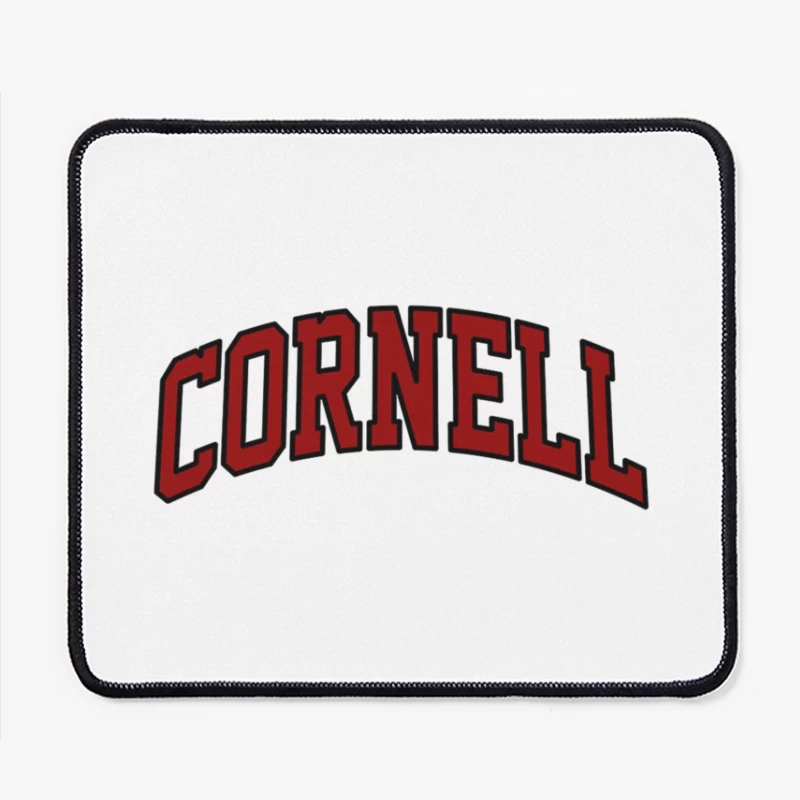 Cornell University Red Arched Text Logo Mouse Pad