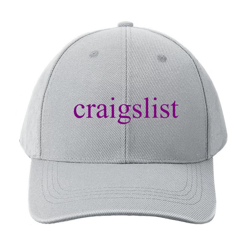 Craigslist Purple Logo Design Baseball Cap