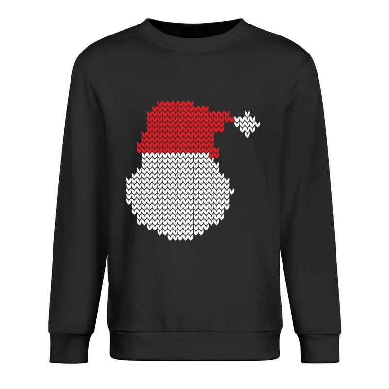 Bonhomme de neige avec chapeau de Noël en pixel art Homme Sweat-shirt à enfiler