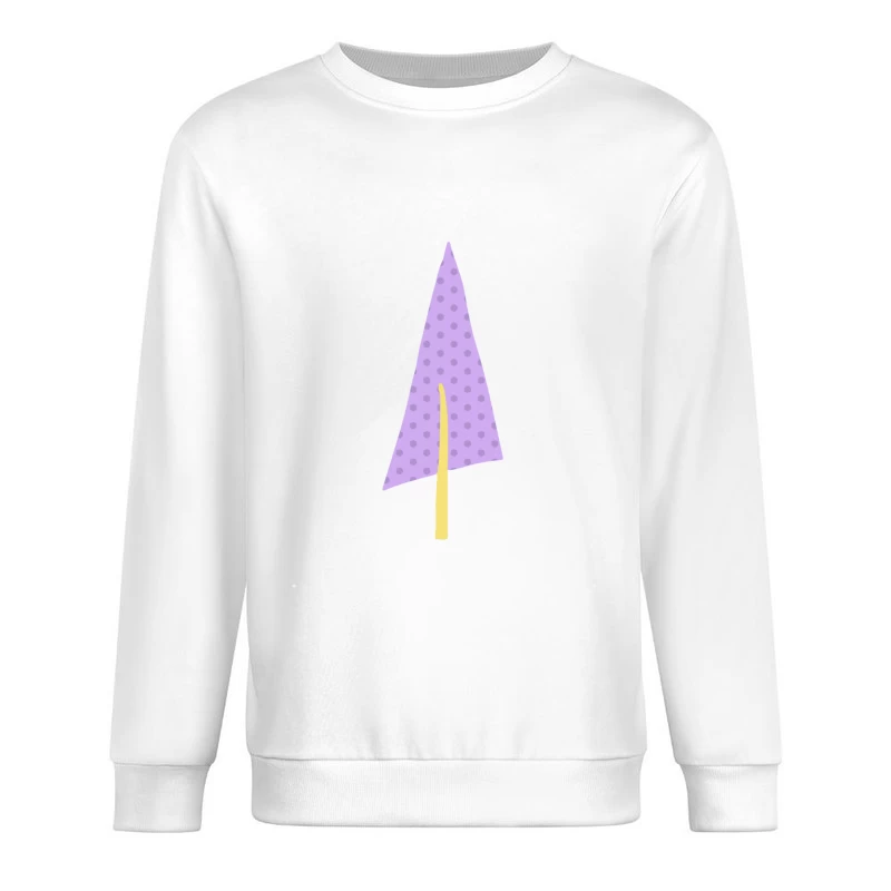 Arbre géométrique violet à pois Homme Sweat-shirt à enfiler