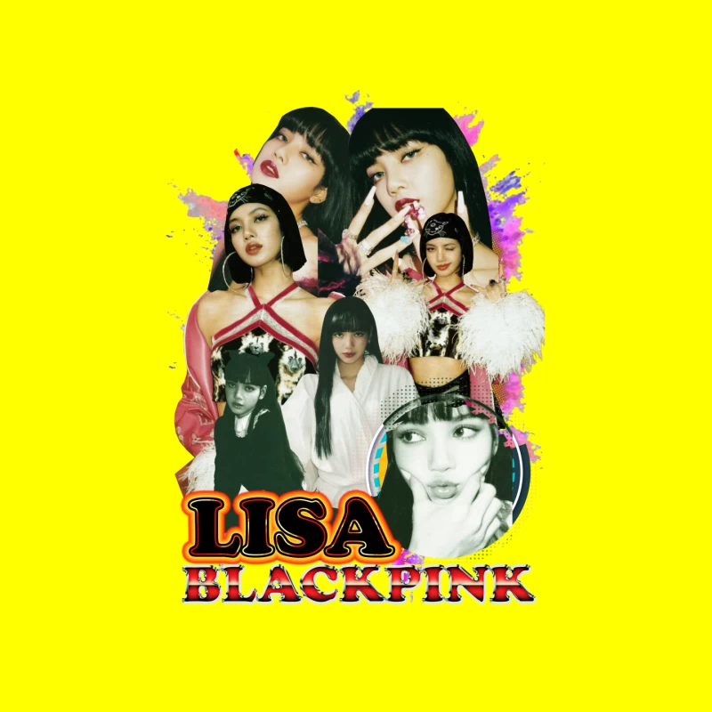 Collage of Lisa from BLACKPINK Mouse Pad