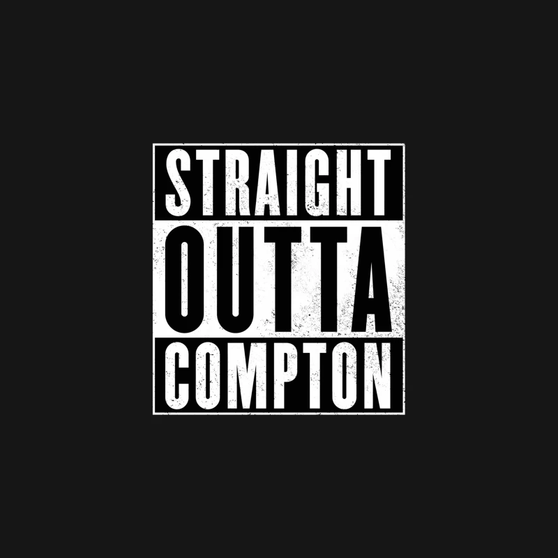 Iconic Hip Hop Album Cover: Straight Outta Compton Desk Mat