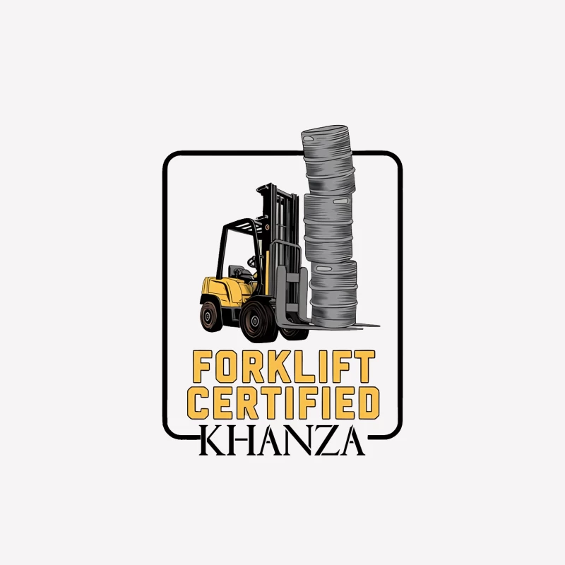 Forklift Certification Industrial Safety Equipment Logo Male T-Shirt