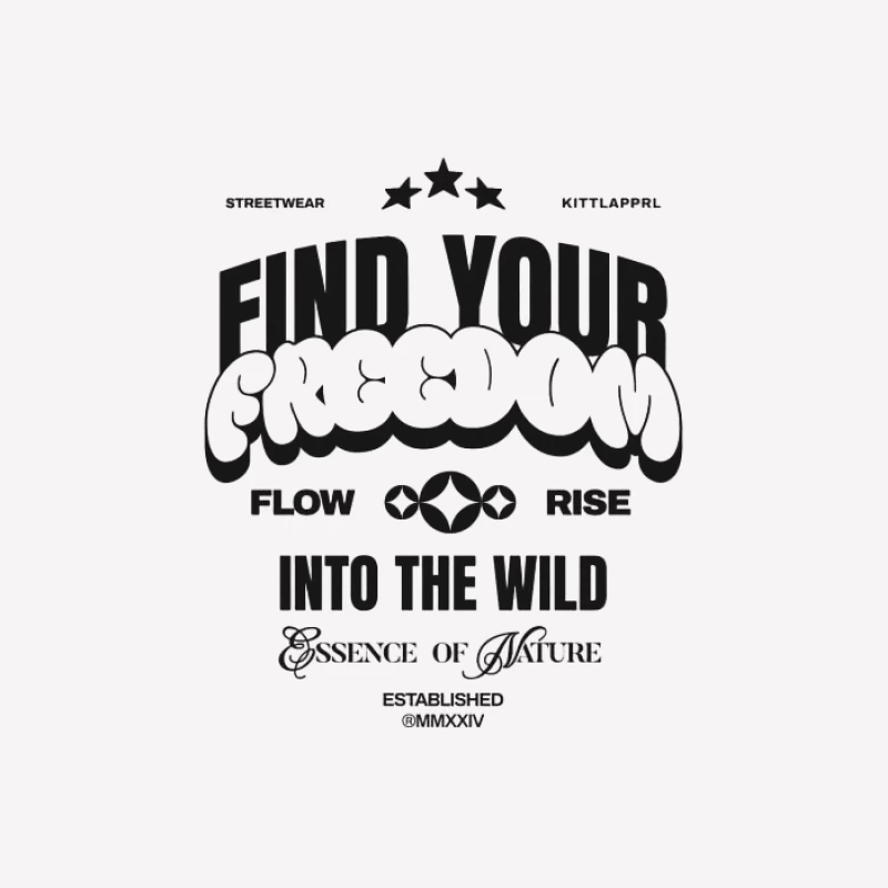 Finde deine Freiheit in der Wildnis Herren T-Shirt