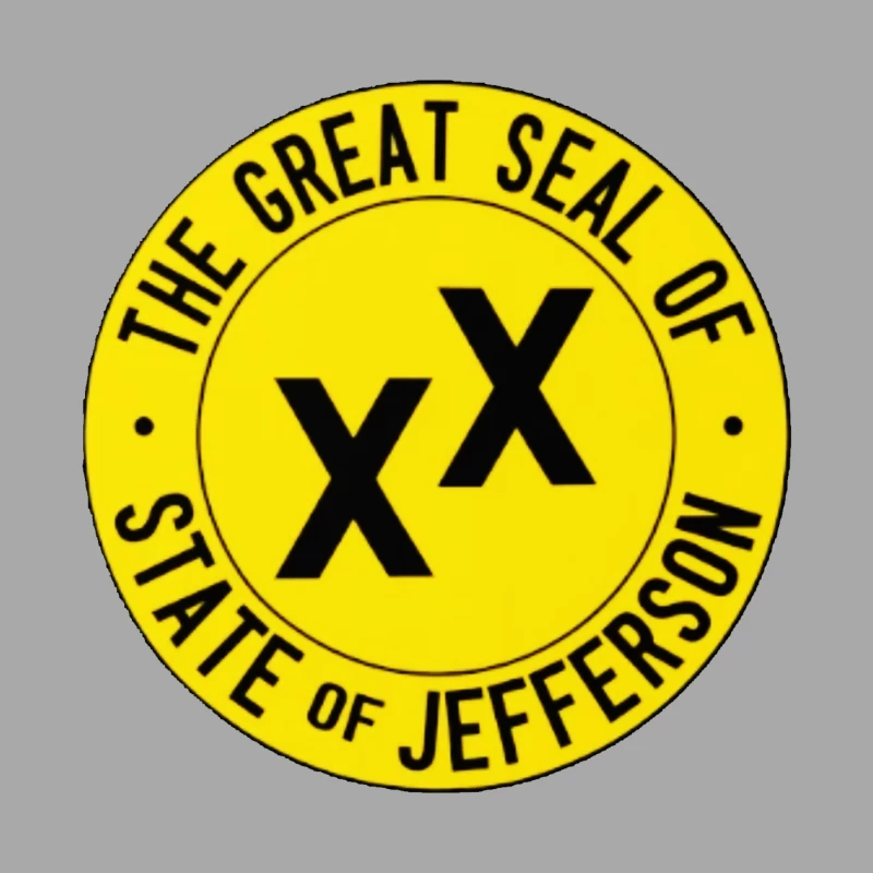 Great Seal of the State of Jefferson Male Pullover Hoodie