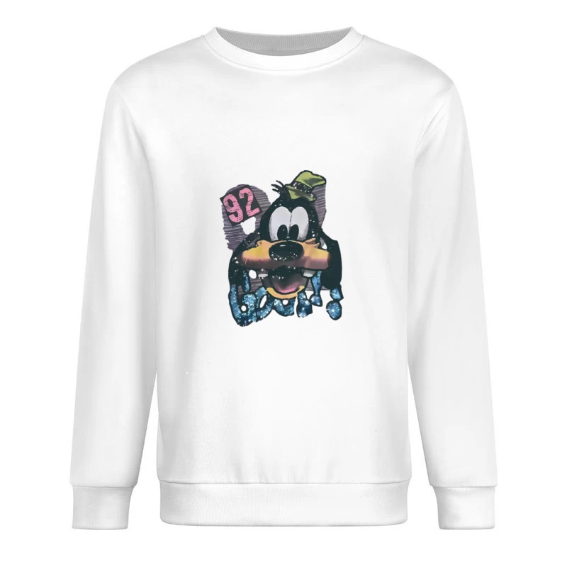 Design di cartoni animati divertente con Pippo Felpa pullover Uomo