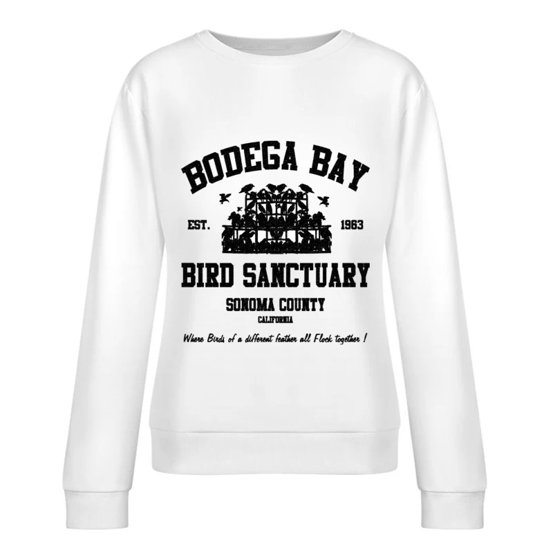 BODEGA BAY BIRD SANCTUARY 2 Female Pullover Sweatshirt