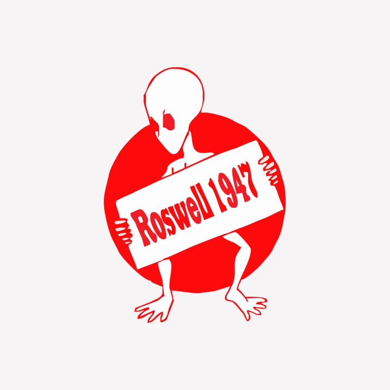 Roswell T-Shirt Alien T-Shirt UFO Conspiracy Male T-Shirt