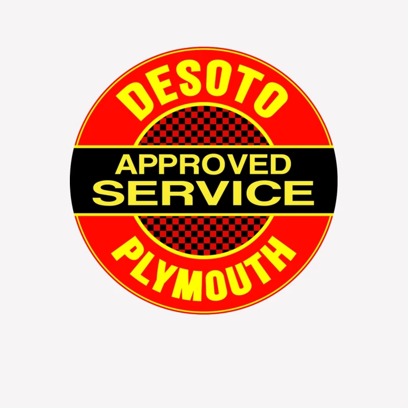 Vintage DeSoto-Plymouth Approved Service Station Logo Female T-Shirt