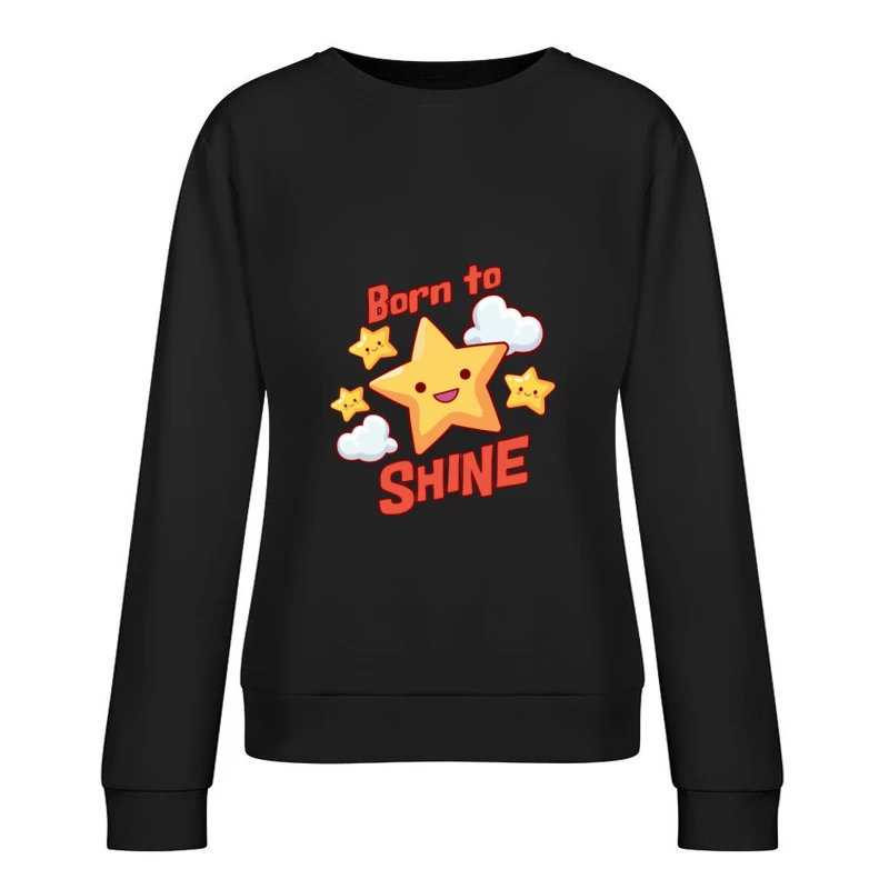 Niedlicher Stern mit Slogan Damen Pullover Sweatshirt