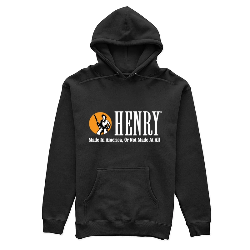 Henry Rifles Vintage Logo with American Manufacturing Slogan Female Pullover Hoodie