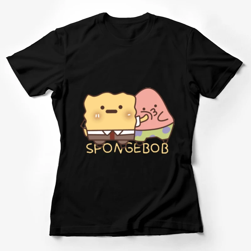 Kawaii SpongeBob und Patrick Illustration Damen T-Shirt