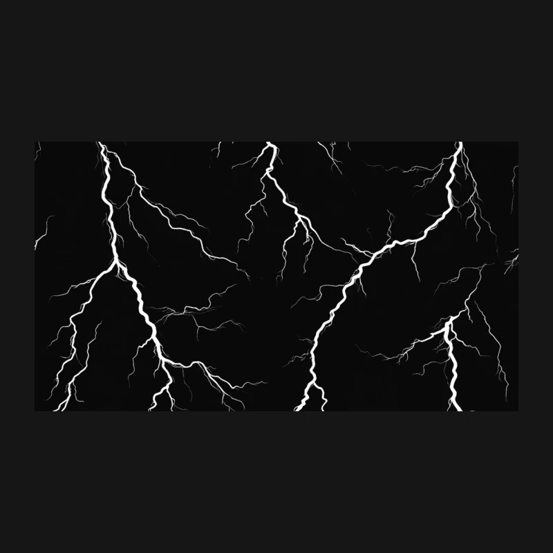 Electrifying Lightning Storm Illuminates Night Sky Desk Mat