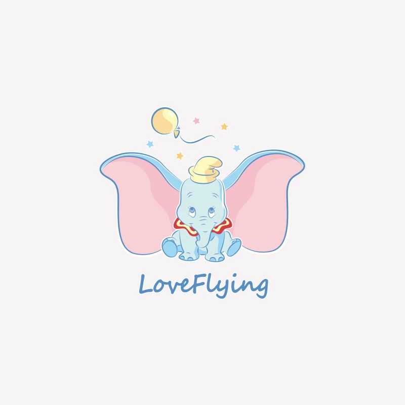 Fliegender Elefant mit Ballon Damen T-Shirt