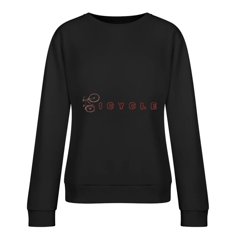 Rusty Vintage Bicycle Female Pullover Sweatshirt