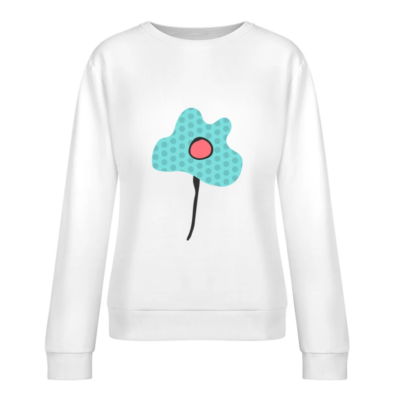 Illustration abstraite de fleur Femme Sweat-shirt à enfiler