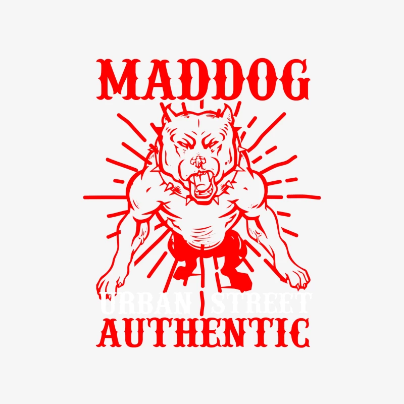 T-shirt authentique de style urbain avec motif de chien Homme Sweat-shirt à enfiler