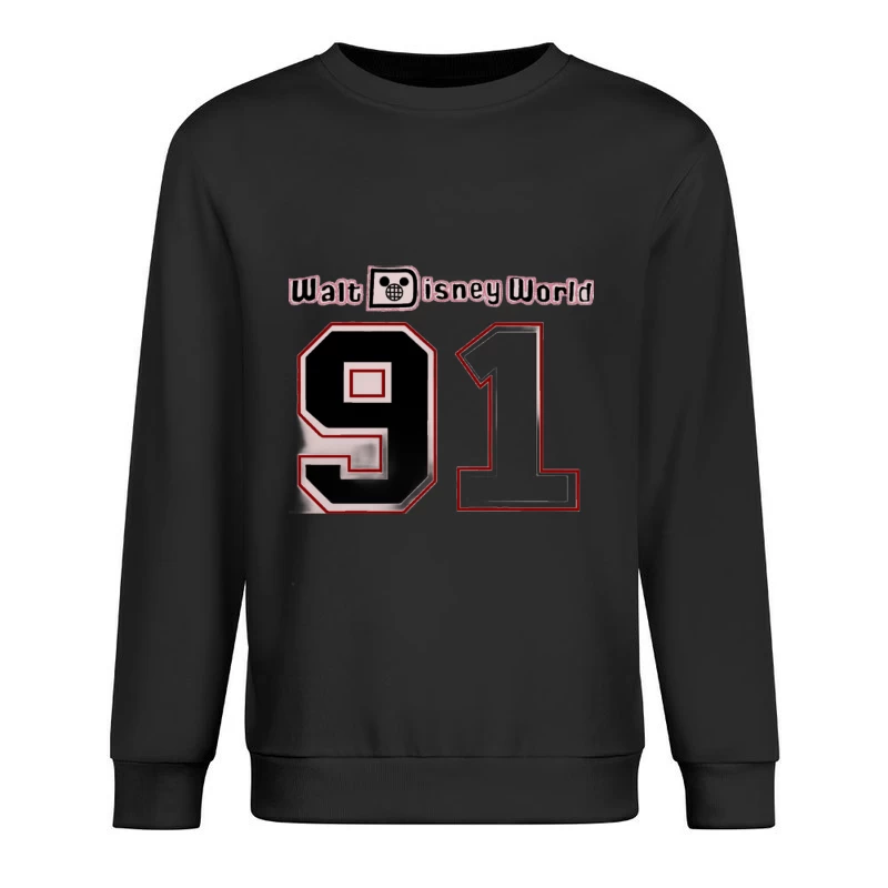 Retro Walt Disney World Design 91 Herren Pullover Sweatshirt