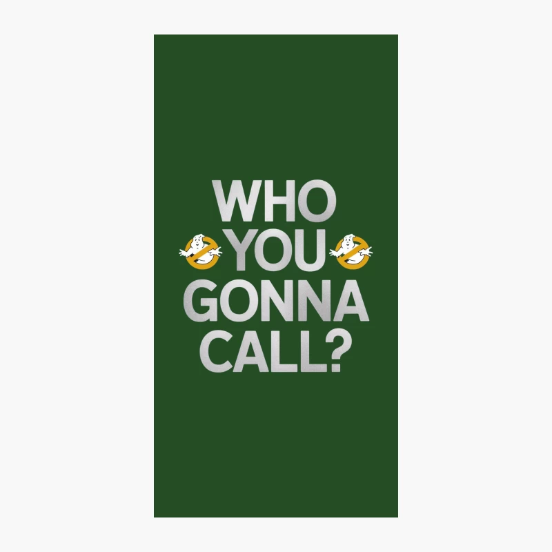 Ghostbusters Catchphrase with Logo on White Background iPhone Case