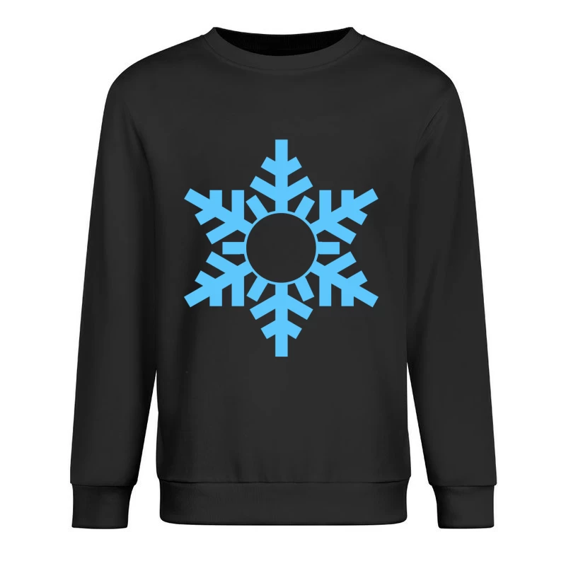 Flocon de neige bleu stylisé Homme Sweat-shirt à enfiler