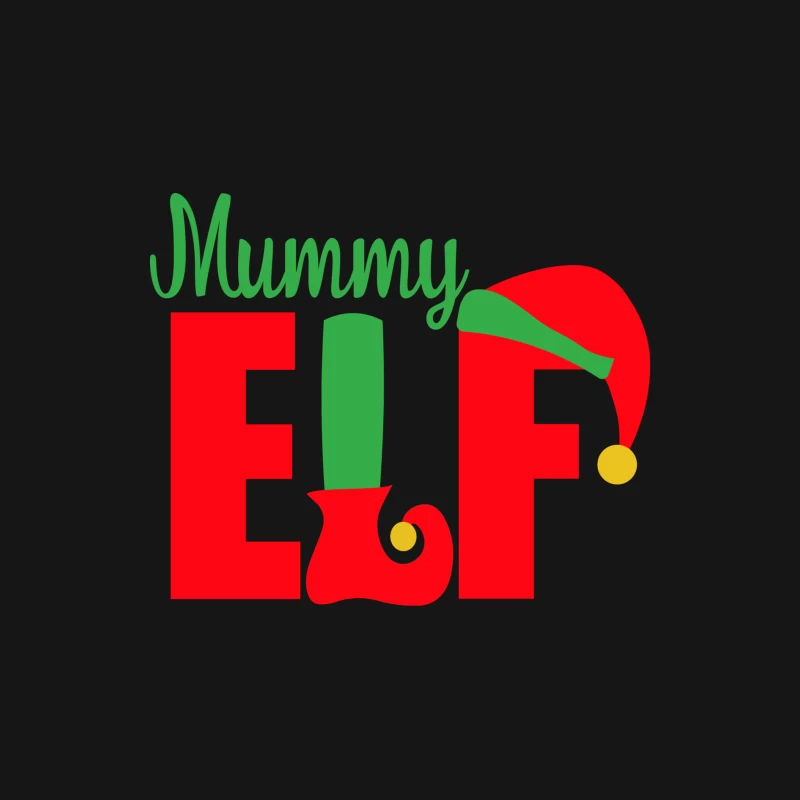 Conception Maman Elfe de Noël Colorée Homme Manches Longues T-Shirt