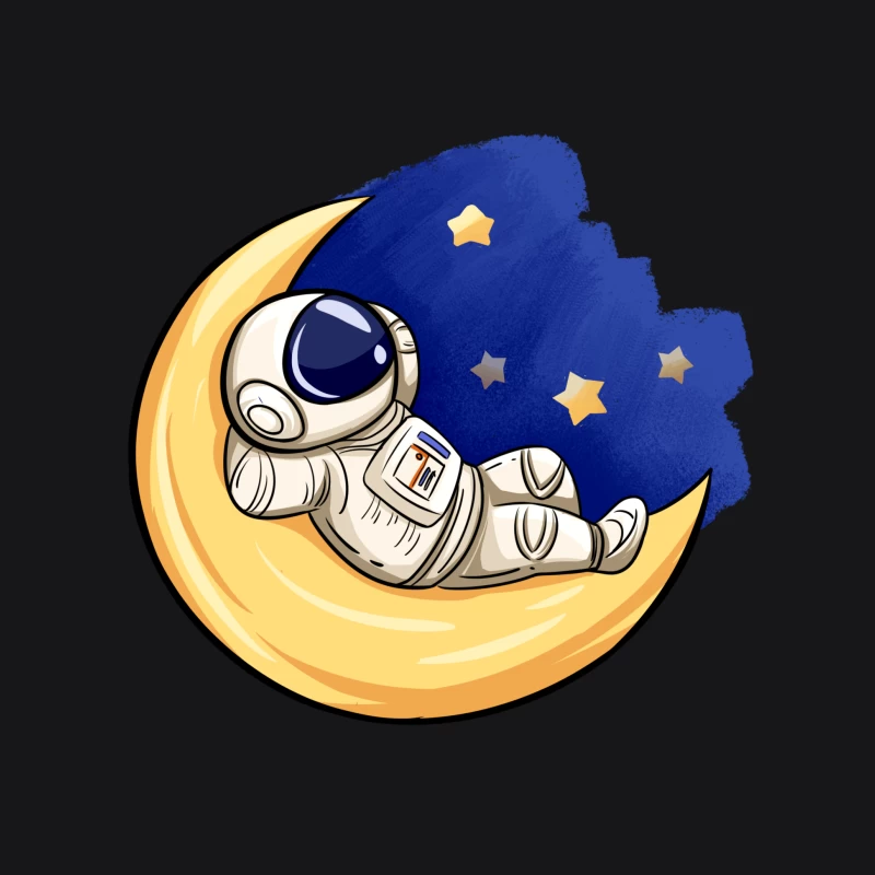 Astronaut ruht auf dem Mond Herren Pullover Hoodie