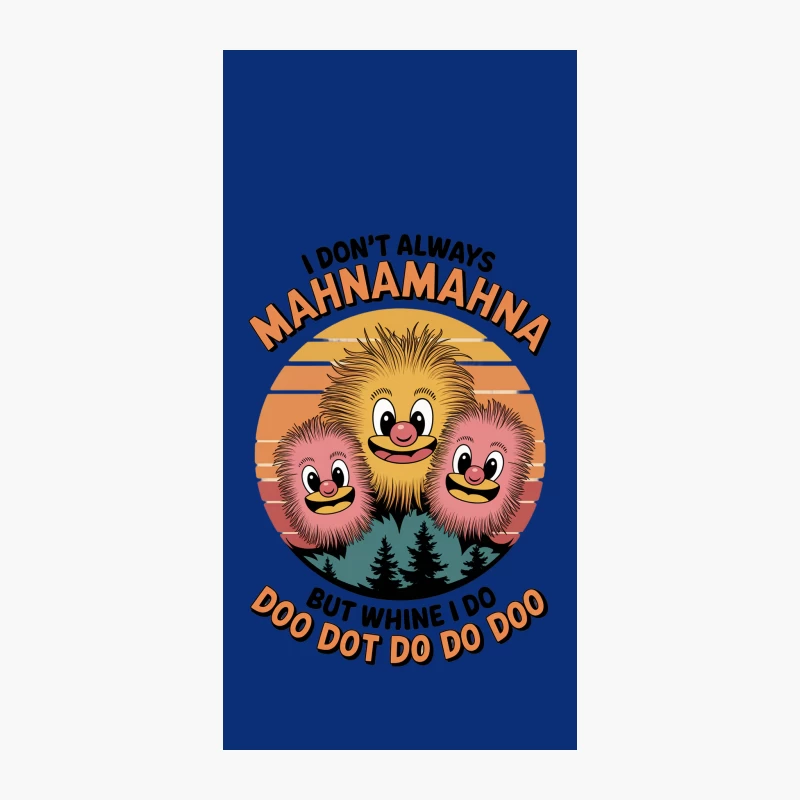 Retro Muppets Mahna Mahna Sunset Cartoon Humor iPhone Case