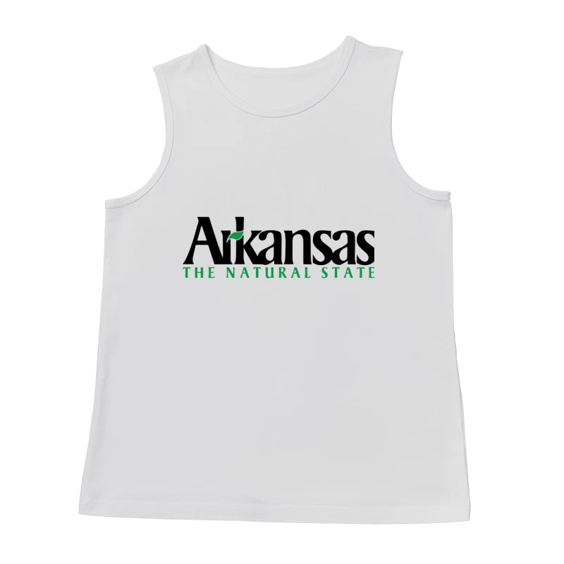 Arkansas Natural State Official Tourism Logo Design Male Tank Top