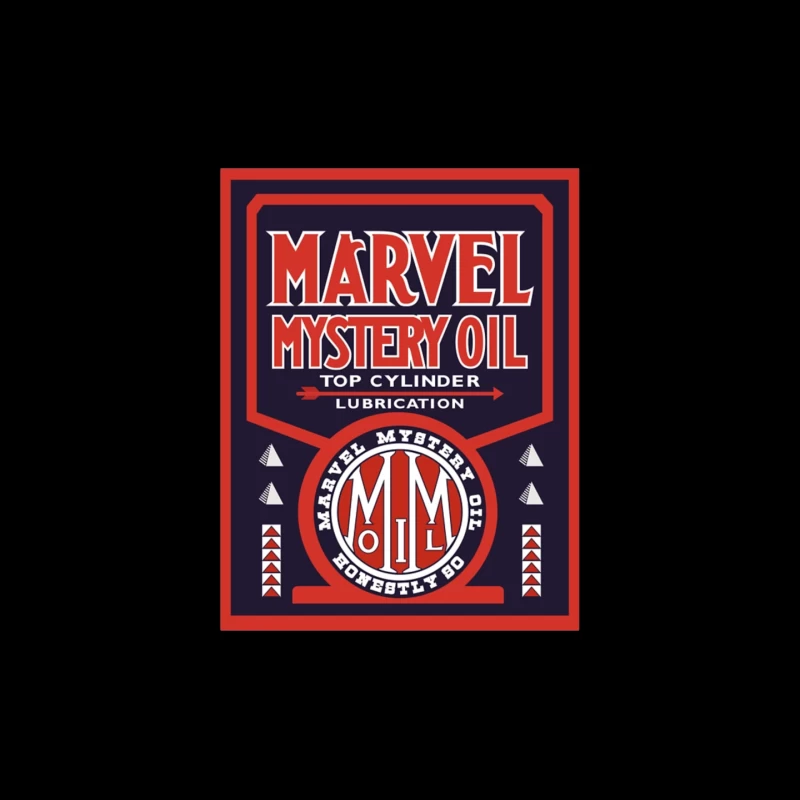 Vintage Marvel Mystery Oil Automotive Lubricant Advertisement Poster Mouse Pad