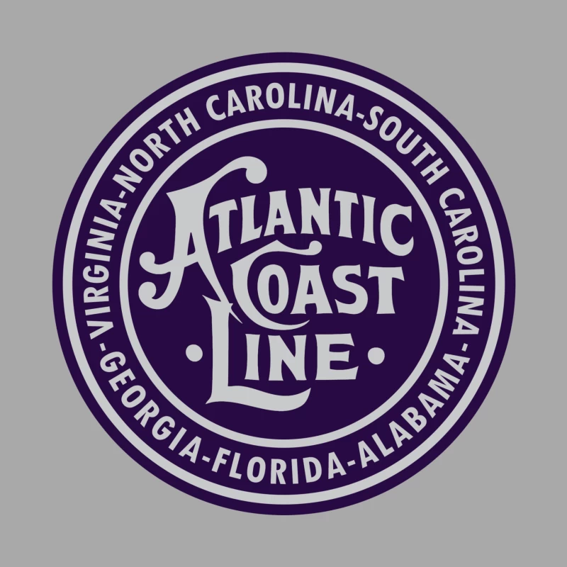 Atlantic Coast Line Railroad Male Pullover Hoodie