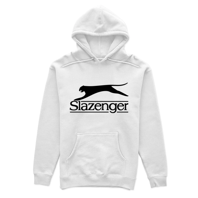 Slazenger Sports Brand Logo with Black Panther Silhouette Female Pullover Hoodie