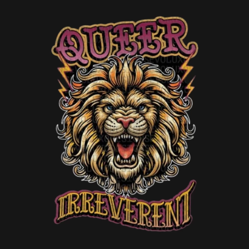 Queerer Löwe, mutige Kunst Herren T-Shirt