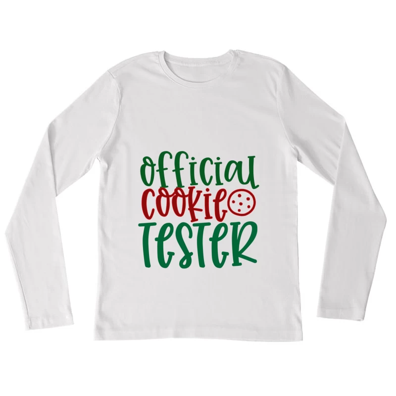 Testeur Officiel de Cookies Femme Manches Longues T-Shirt