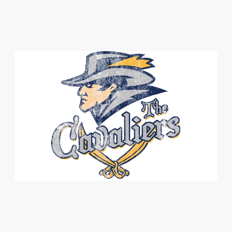 Vintage Cavaliers Basketball Team Logo with Mascot Travel Mug