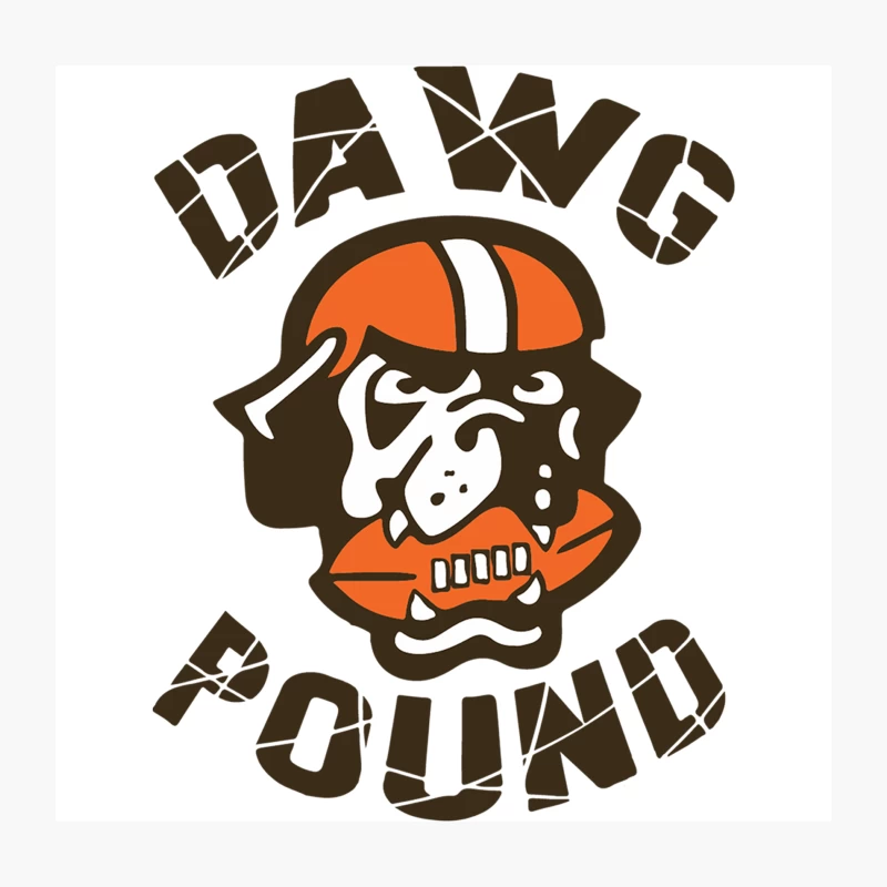 Dawg Pound Throw Pillow