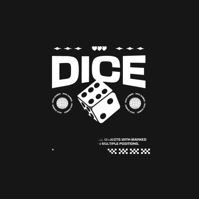 Retro Würfel Design Damen Langarm T-Shirt