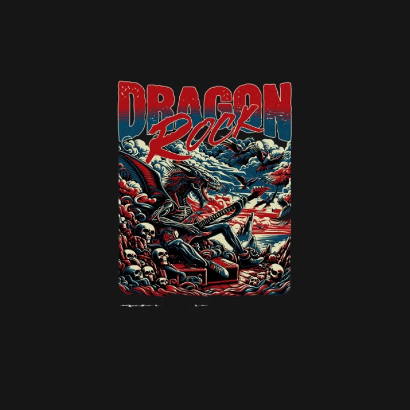 Affiche de concert de rock dragon Homme T-Shirt