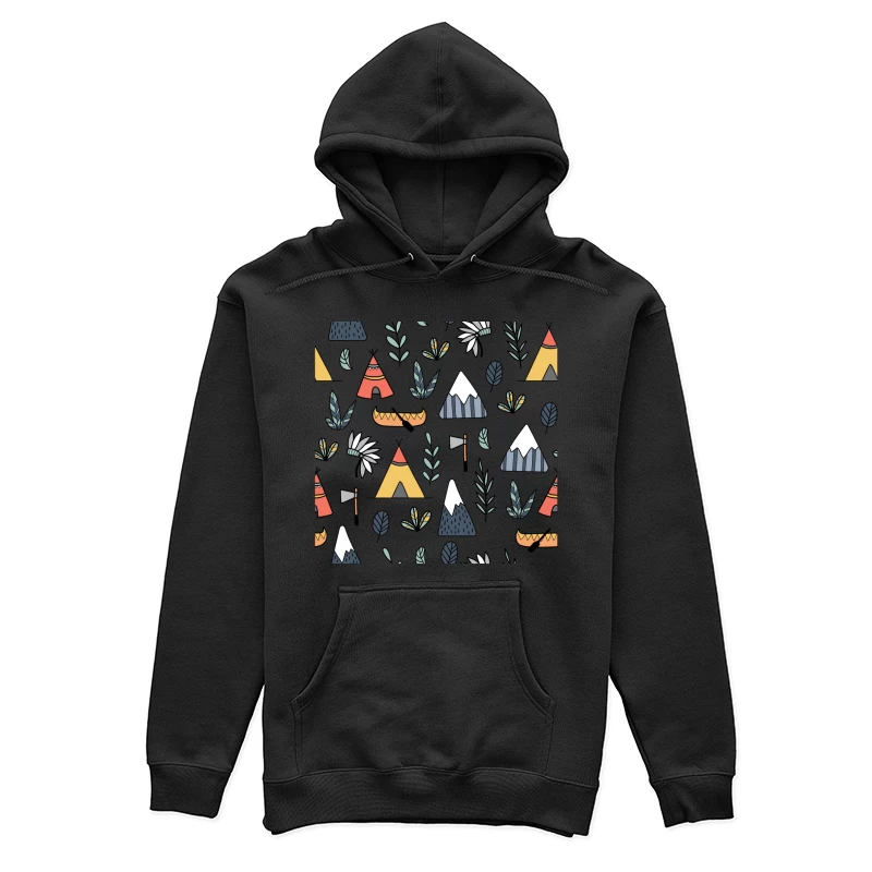 Motifs de camping et nature Femme Sweat à capuche