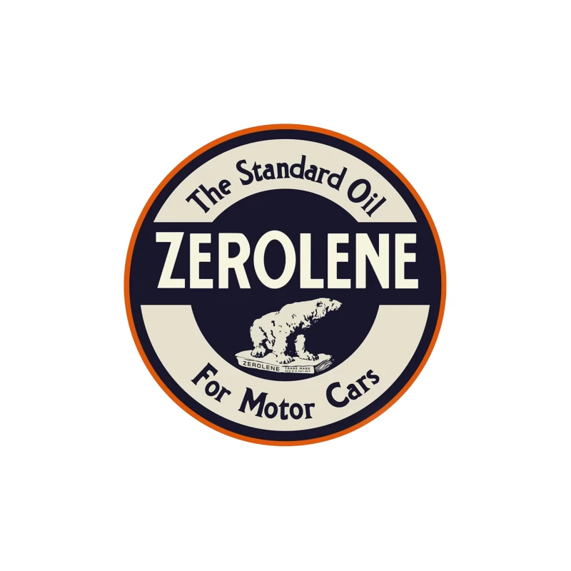 Vintage Standard Oil Zerolene Motor Oil Advertisement with Polar Bear Logo Tapestry