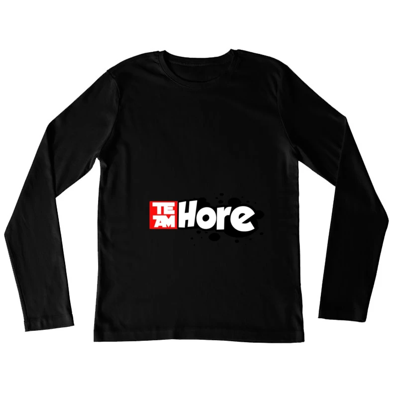 Team Hore Markenlogo Damen Langarm T-Shirt